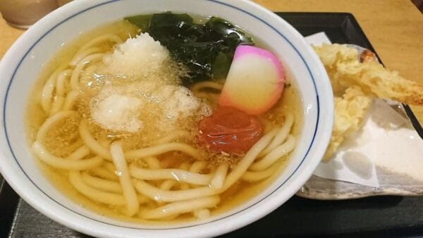 うどんとえび天