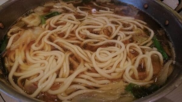 もつ鍋笑楽のもつ鍋・ちゃんぽん麵